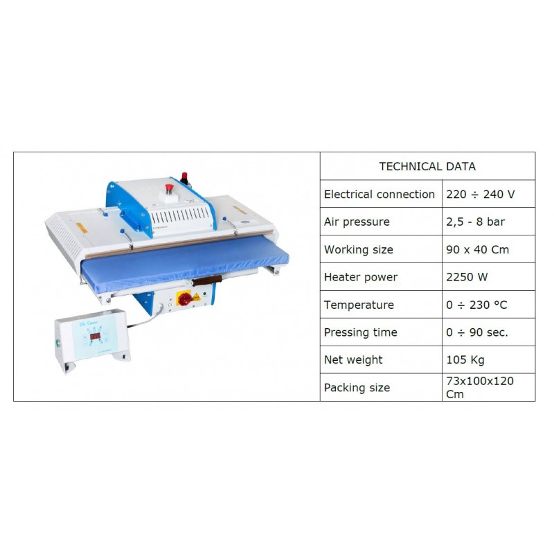 Presa termoculat pneumatica Comel PLT 900 PNEUM