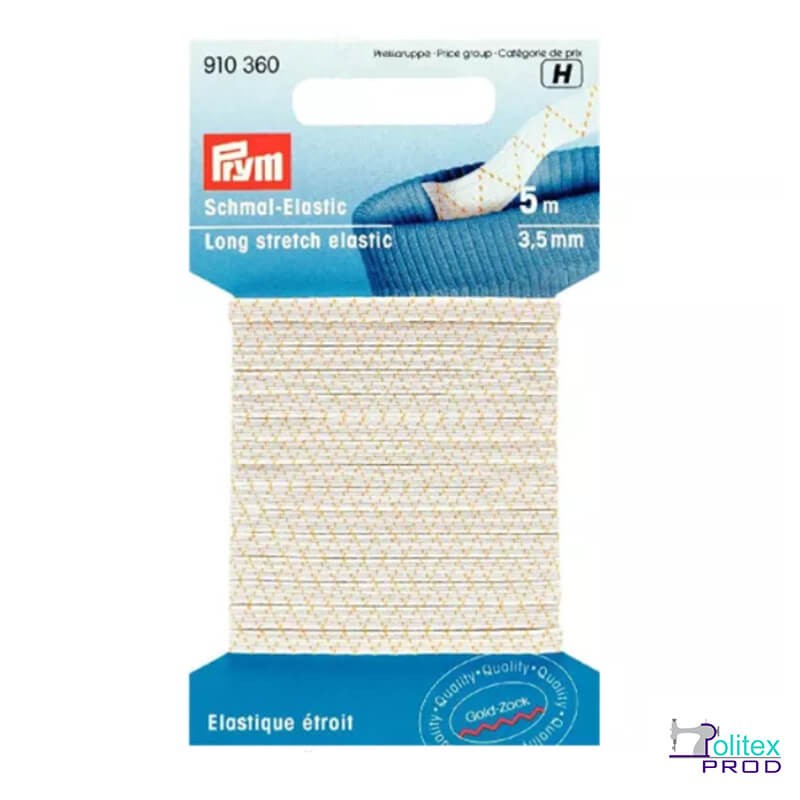 Elastic banda ingusta 3.5 mm alb cu model portocaliu Elastic banda ingusta 3.5 mm alb cu model portocaliu