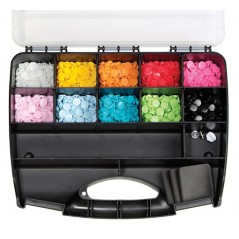 Set capse plastic multicolore - 300 bucati