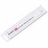 Rigla croitorie, flexibila  21 cm alba