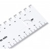 Rigla croitorie, flexibila  21 cm alba