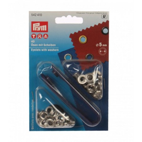 Set ocheti cu saiba - alama - 5 mm