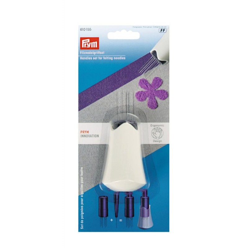 Set de manere ergonomice pentru acele de impaslire