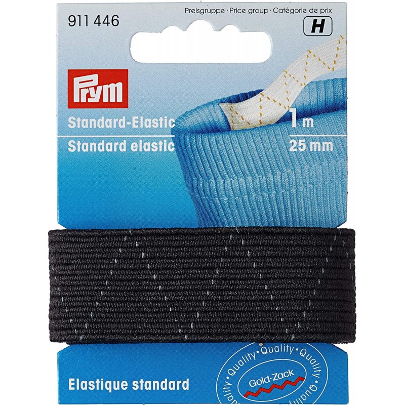 Elastic universal negru - 25 mm/1m Elastic universal negru - 25 mm/1m