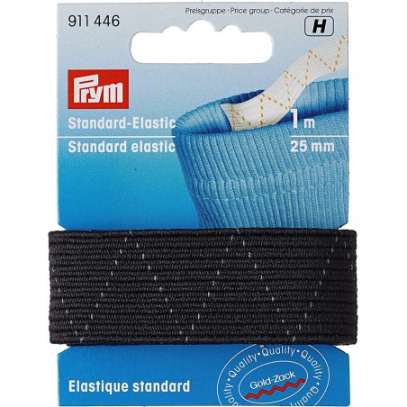 Elastic universal negru - 25 mm/1m