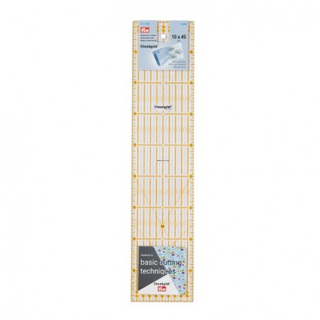 Rigla cu design grafic pentru croitorie - 10x45 cm