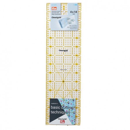Rigla cu design grafic pentru croitorie - 4x14 inch