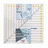 Rigla cu design grafic pentru croitorie - 20x20 cm