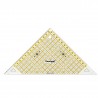 Rigla tip triunghi, design grafic pentru croitorie - 15 cm