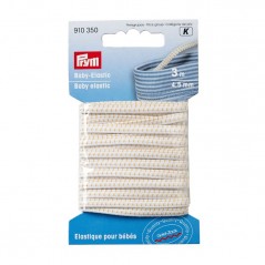 Elastic imbracaminte bebelusi alb - 4,5 mm/3 m