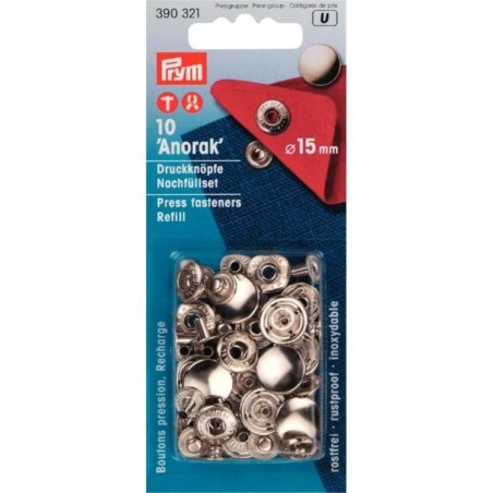 Set capse metalice - 15 mm