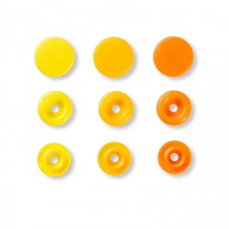 Set capse plastic - galben/portocaliu