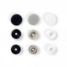 Set capse plastic - alb/gri/negru