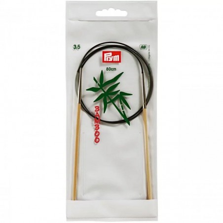Andrele circulare bambus - 3.5 mm/80 cm