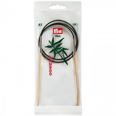 Andrele circulare bambus - 4.5 mm/80 cm