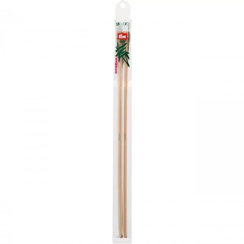 Andrele drepte bambus - 3.5 mm/33 cm