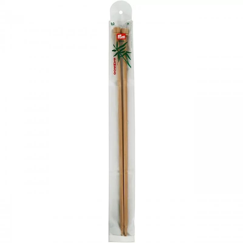 Andrele drepte bambus - 6 mm/33 cm