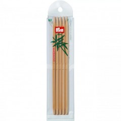 Set 5 andrele drepte bambus pentru sosete - 6 mm/20 cm
