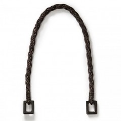 Maner bumbac si lemn pentru posete - 62 cm