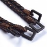 Maner bumbac si lemn pentru posete - 62 cm