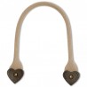 Maner polyester si piele ecologica pentru posete - 45 cm