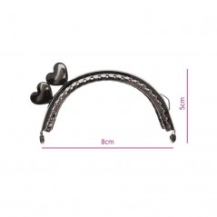 Chenar metalic pentru posete - 8.4x7 cm