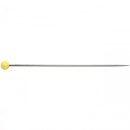 Ace de gamalie galbene cu cap de sticla - 43 mm