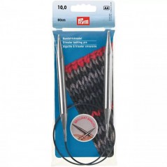Andrele circulare metalice brilliant - 10 mm/60 cm