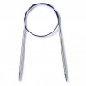 Andrele circulare metalice brilliant - 10 mm/60 cm