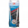 Andrele circulare metalice brilliant - 10 mm/80 cm