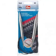Andrele circulare metalice brilliant - 12 mm/100 cm