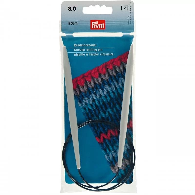 Andrele circulare plastic - 8 mm/80 cm