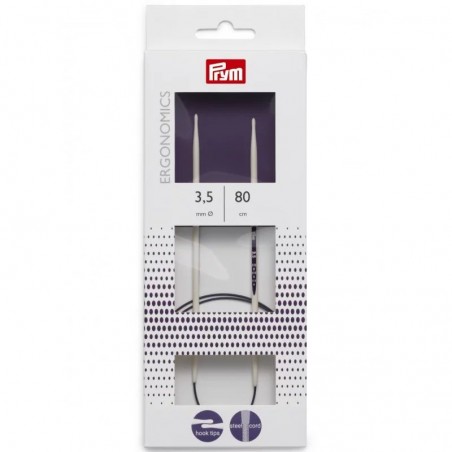 Andrele circulare ergonomice - 3.5 mm/80 cm