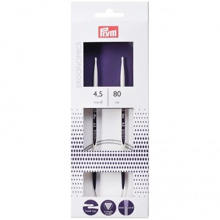 Andrele circulare ergonomice - 4.5 mm/80 cm