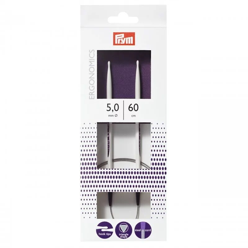 Andrele circulare ergonomice - 5 mm/60 cm