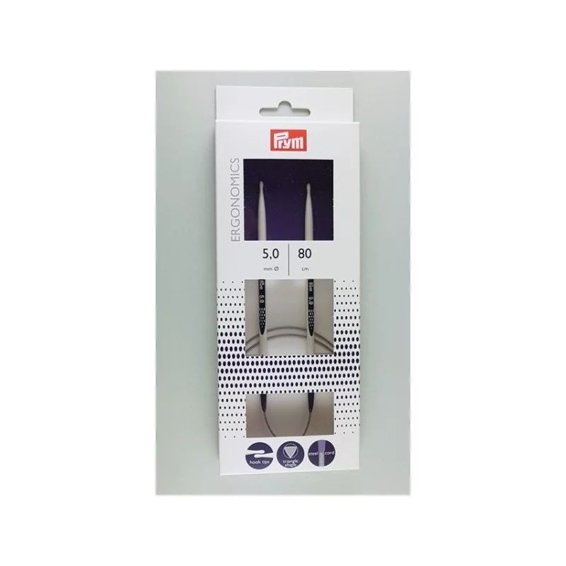 Andrele circulare ergonomice - 5 mm/80 cm