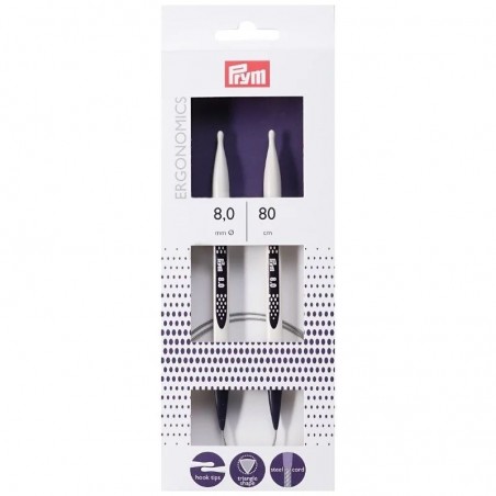Andrele circulare ergonomice - 8 mm/80 cm