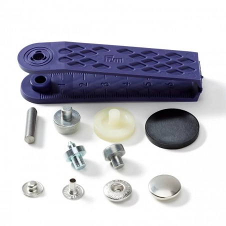 Set capse metalice argintiu - 15 mm