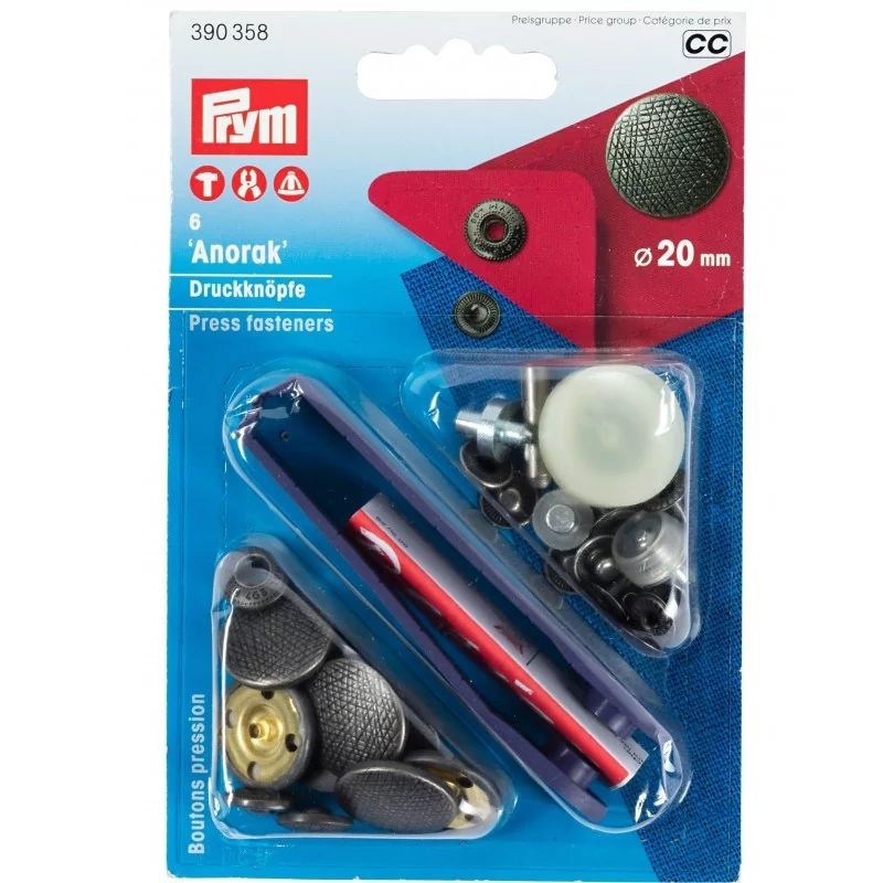 Set capse metalice negru oxidat - 20 mm