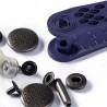 Set capse metalice negru oxidat - 20 mm