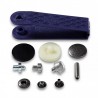 Set capse metalice negru oxidat - 20 mm