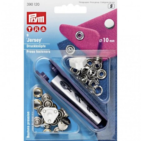 Set capse metalice argintiu - 10 mm