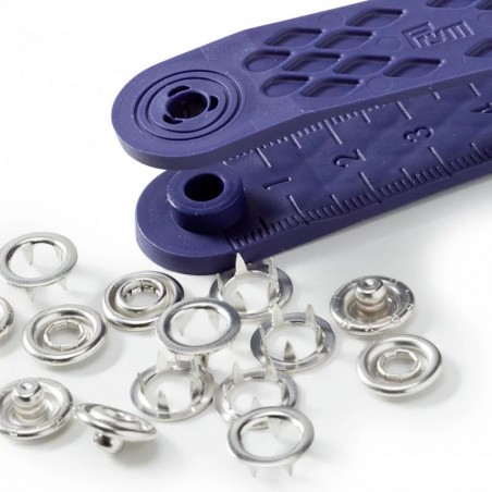 Set capse metalice argintiu - 10 mm