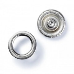 Set capse metalice argintiu - 10 mm