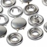 Set capse metalice refill argintiu - 10 mm