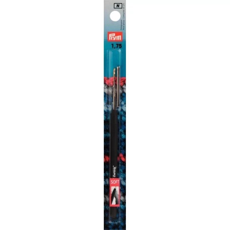 Croseta metalica cu maner moale - 1.75 mm/12 cm