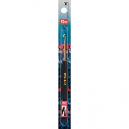 Croseta metalica cu maner moale - 2.5 mm/14 cm