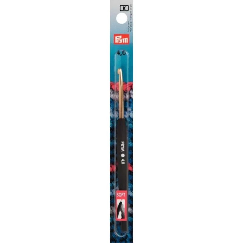Croseta metalica cu maner moale - 4 mm/14 cm