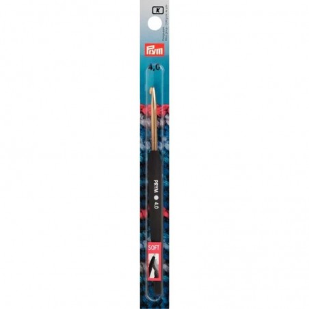 Croseta metalica cu maner moale - 4 mm/14 cm