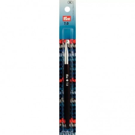 Croseta metalica cu maner moale - 7 mm/16 cm
